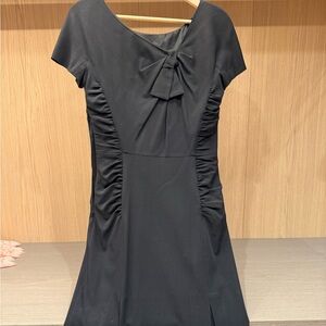 AEFFE Black Wool Blend Fabric